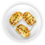 Garlic Bread, Spicy Chicken & Cheese 