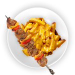 Chips, Cheese & Shish Kebab 